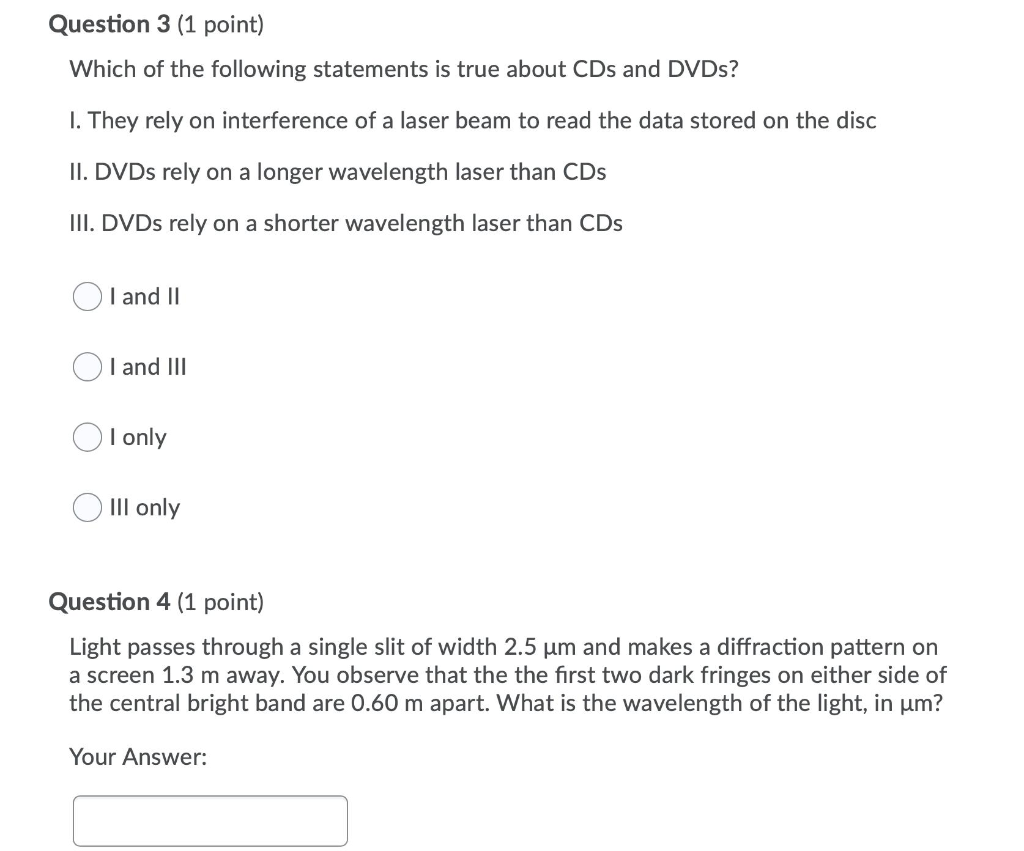 Solved Question 1 (1 point) Which of the following is true | Chegg.com