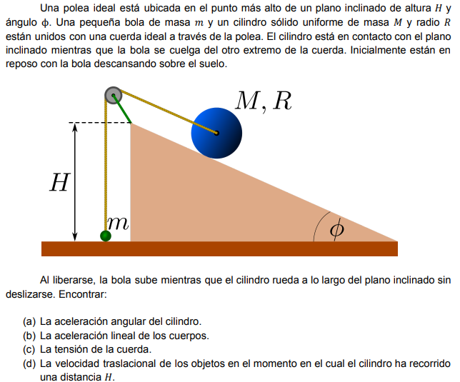 Solved An ideal pulley is located at the highest point of an | Chegg.com