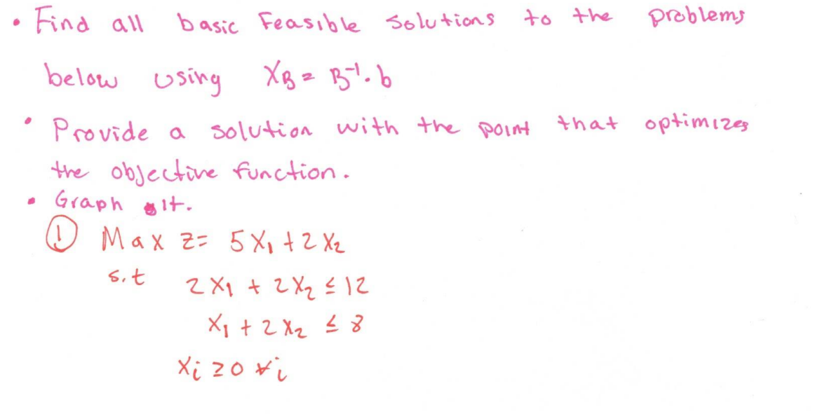 Solved Find all basic feasible solutions to the problems | Chegg.com