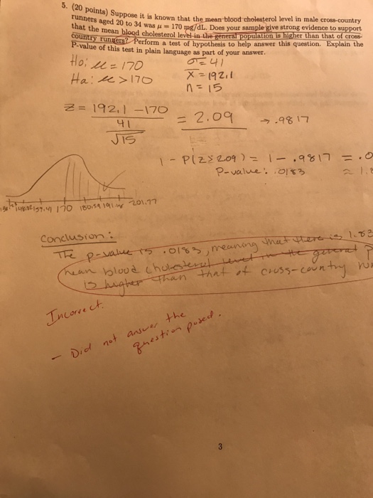 Solved 5. (20 points) Suppose it is known that the mean | Chegg.com