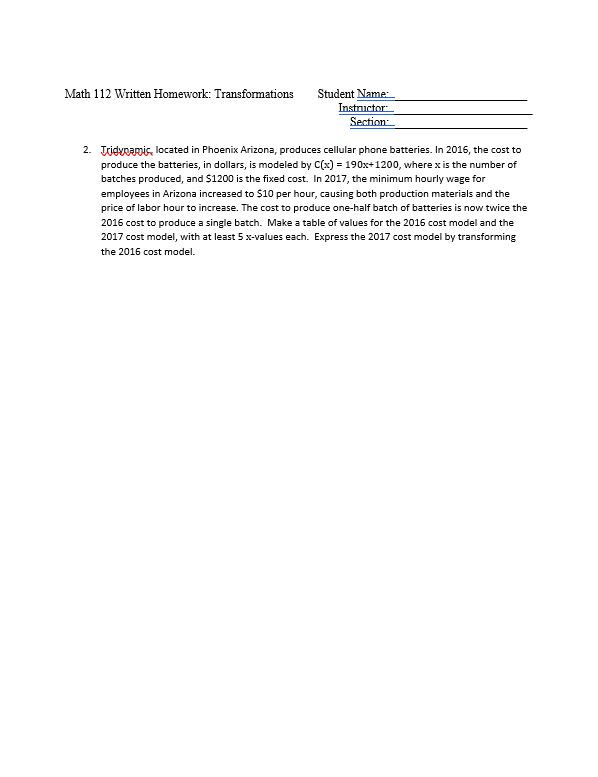 math 112 written homework transformations