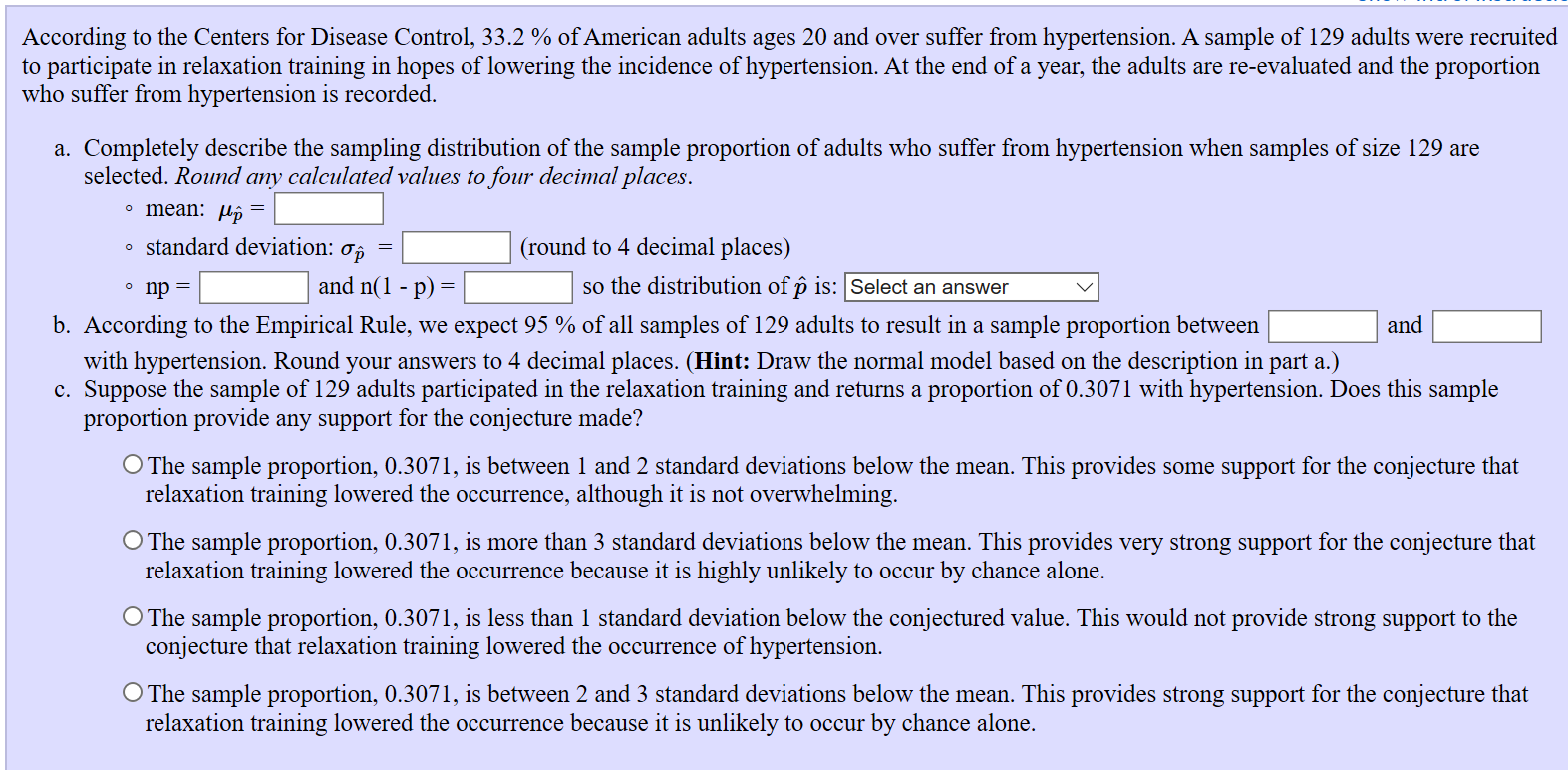 Solved According To The Centers For Disease Control 33 2 Chegg Com