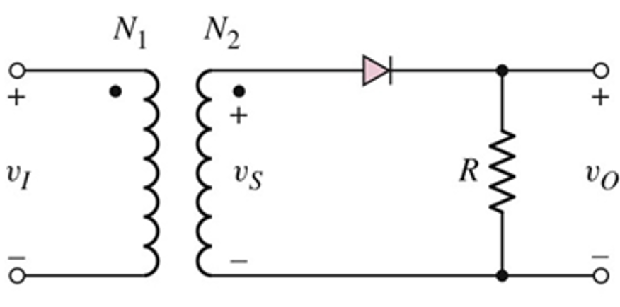 Solved The output voltage of the transformer secondary | Chegg.com