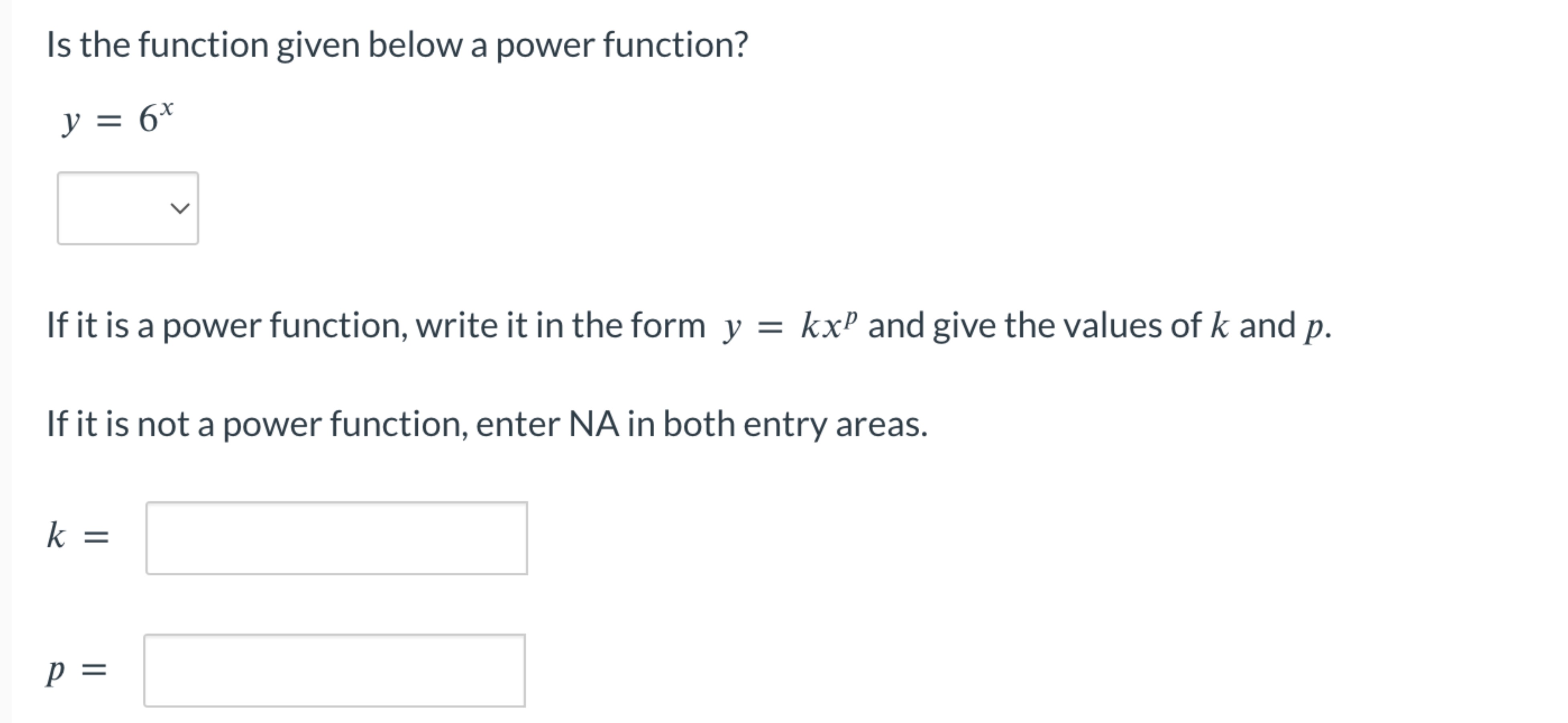 what is a function to the power of 6 called
