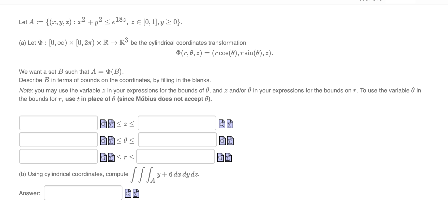 Solved Let A X Y Z X2 Y2 Sel8z Z 0 1 Y 0 Chegg Com