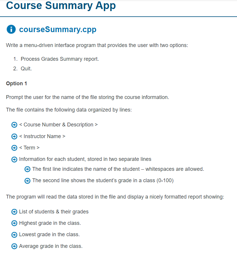 Solved (C++) I need help creating a code for this program in | Chegg.com