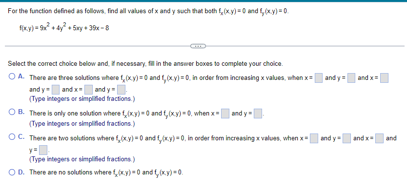 Solved For the function defined as follows, find all values | Chegg.com