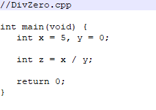 Solved Lab 15a Modify DivZero to catch the divide by zero | Chegg.com
