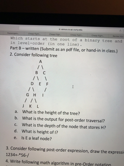 binary tree notation