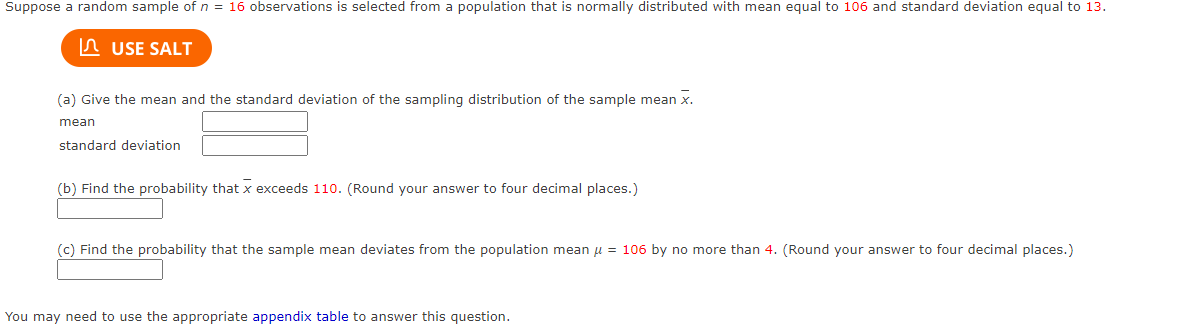 standard deviation of the sampling distribution of the sample mean calculator