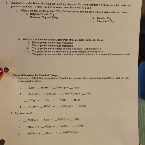 Solved 1. Questions A. And B. Below Deal With The Following | Chegg.com