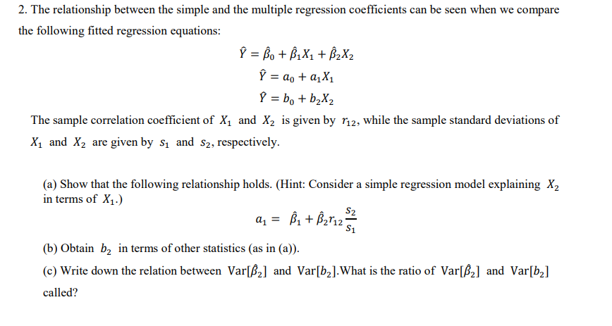 2. The relationship between the simple and the | Chegg.com