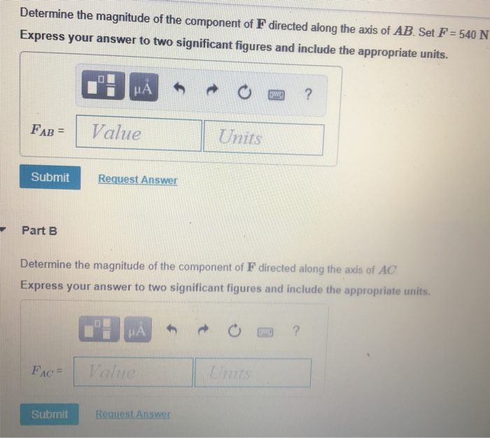 Solved Determine the magnitude of the component of F | Chegg.com