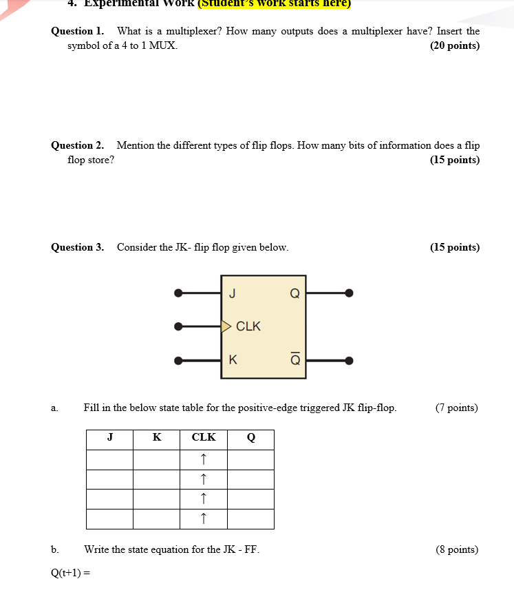 Solved Question 4. Implement the given logic function using | Chegg.com