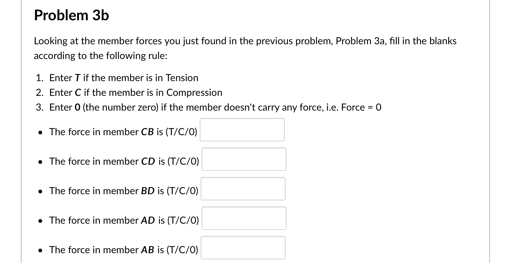 Solved Problem 3a P P 3 m D 30° 30° 3 m 3 m 30° 30° B 3 m | Chegg.com