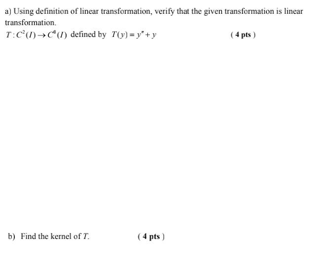 definition of linear transformation with example