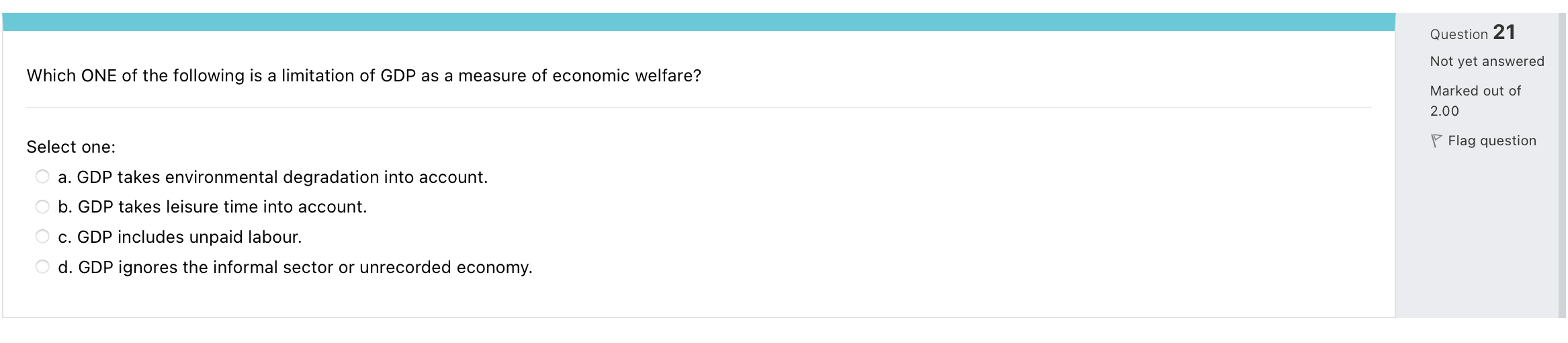 Solved Question 21 Which ONE of the following is a | Chegg.com