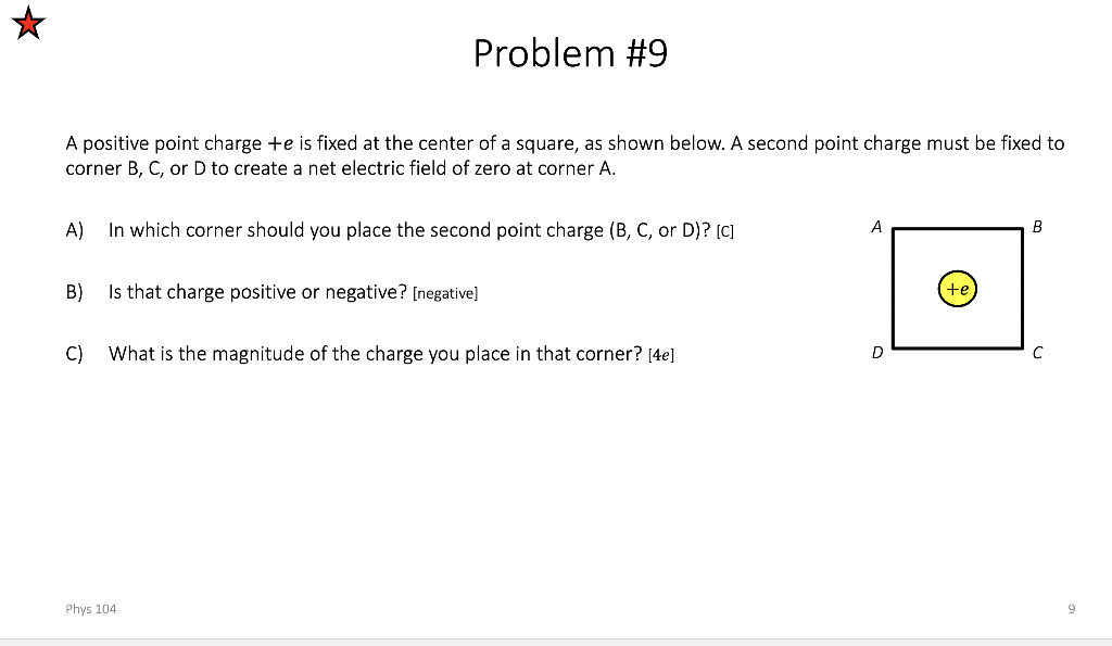 Solved Problem #9 A positive point charge te is fixed at the | Chegg.com