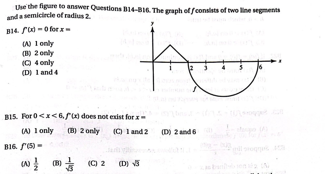 Solved Use The Figure To Answer Questions B14-B16. The Graph | Chegg.com