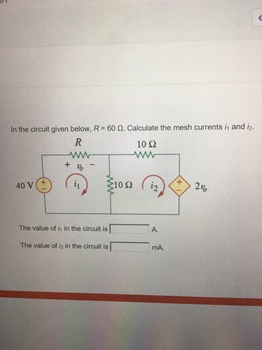 Solved In the circuit given below, R = 60 Ohm. Calculate the | Chegg.com