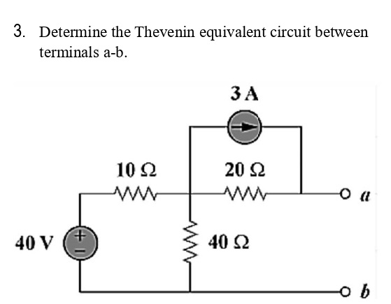 Solved Determine the Thevenin equivalent circuit | Chegg.com