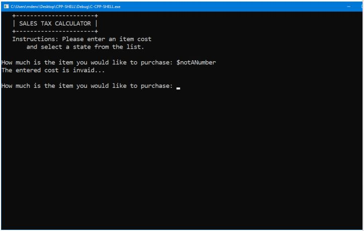 Solved Write a program that calculates sales tax for an item | Chegg.com