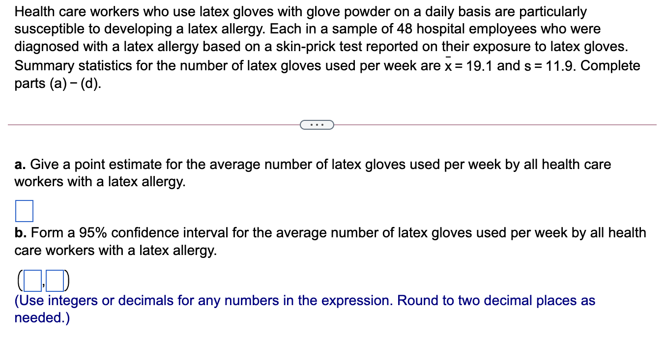 White Latex Allergy No Gloves Sign or Label - With Symbol