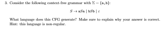 Solved 3. Consider the following context-free grammar with Σ | Chegg.com