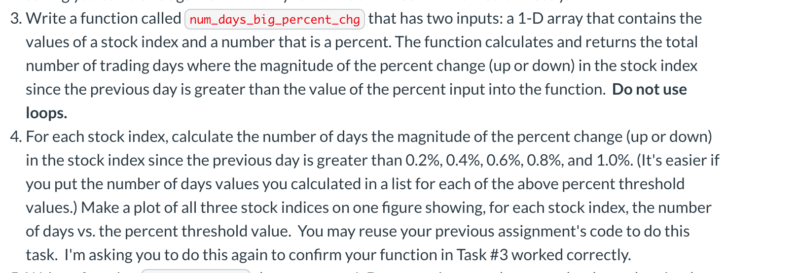 Need help with Task 3: I have some code below but I | Chegg.com