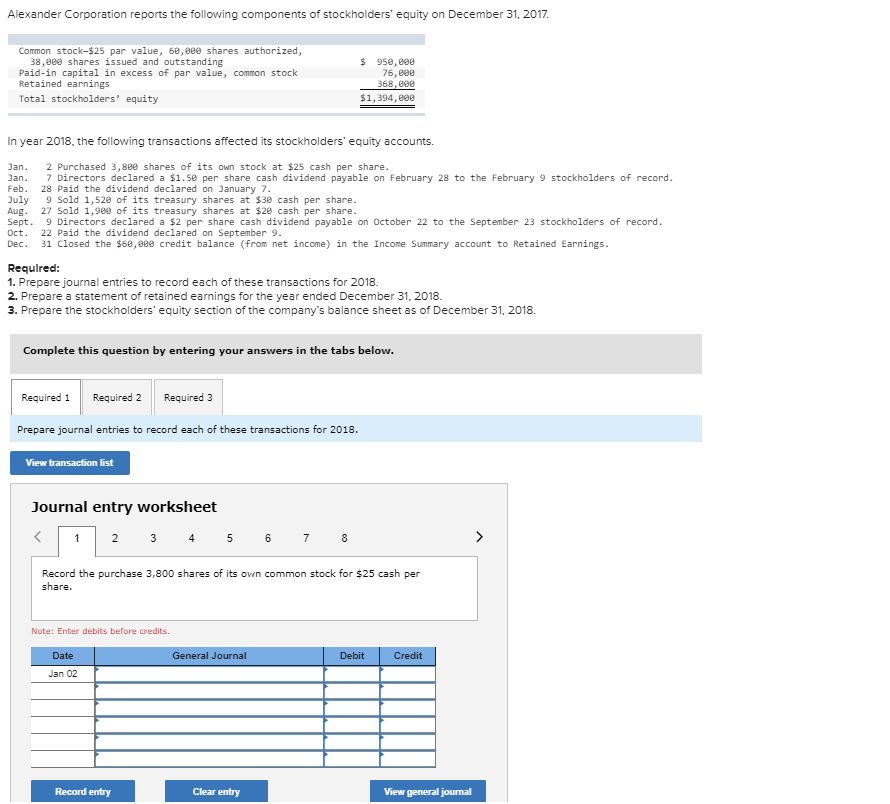 Solved other journal entries Record the declaration of a
