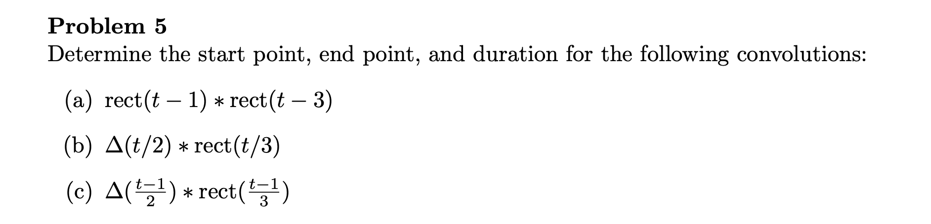 Solved Problem 5 Determine the start point, end point, and | Chegg.com