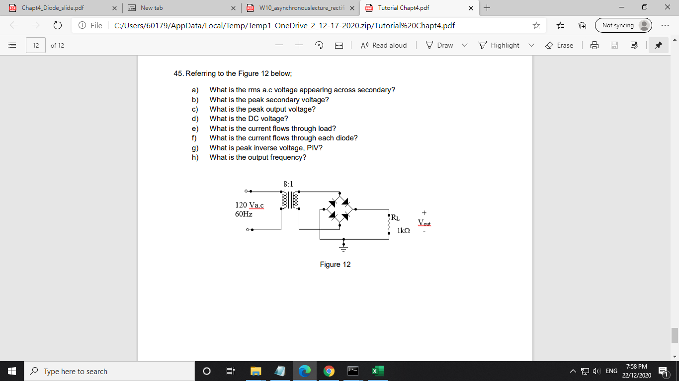 2 New Tab H Chapt4 Diode Slide Pdf Chegg Com