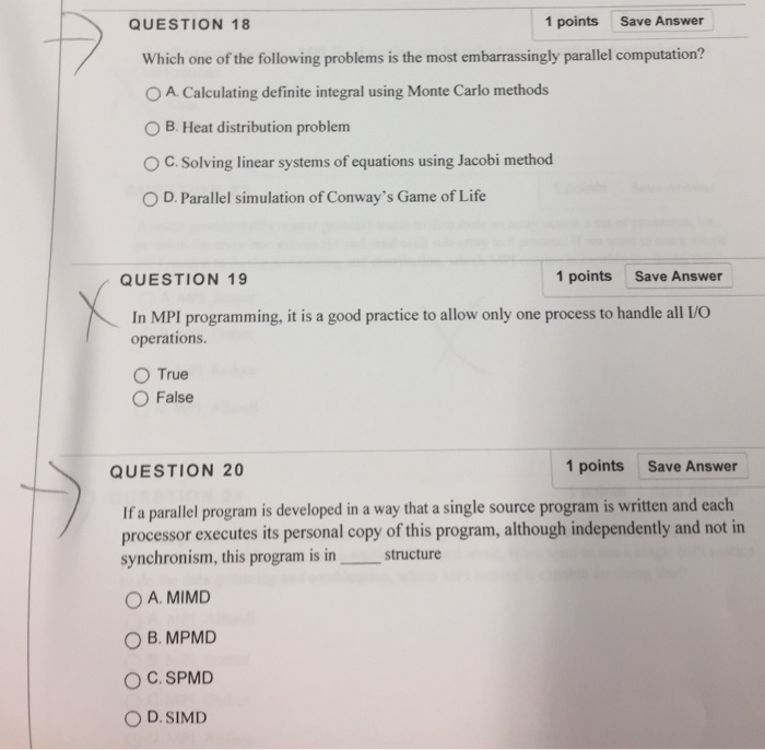Solved QUESTION 18 1 Points Save Answer Which One Of The Chegg