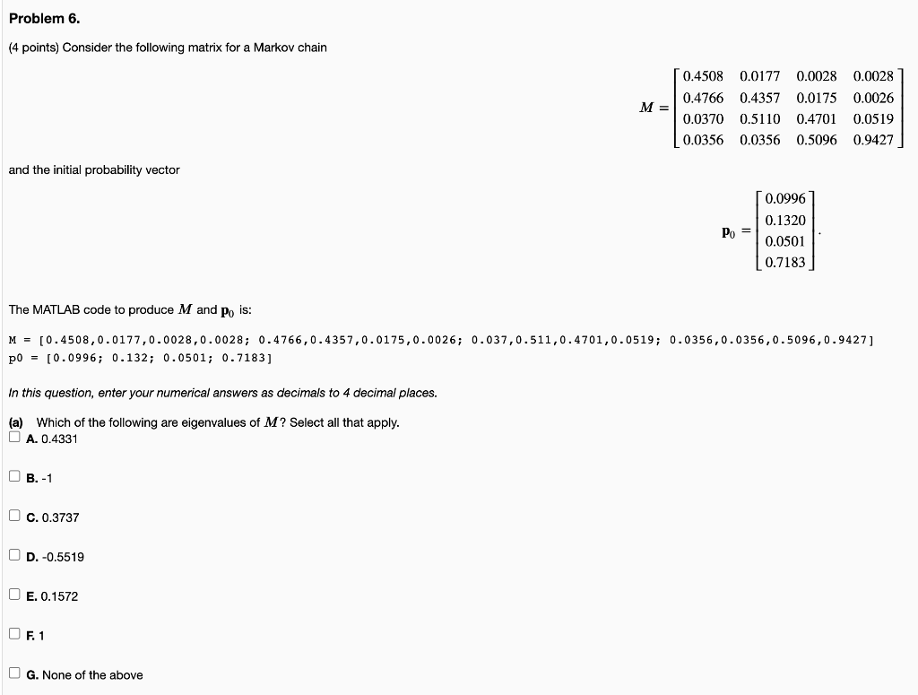 Solved Problem 5. (5 Points) Let B₁ = (-2,-1, -2,−1), B₂ = | Chegg.com