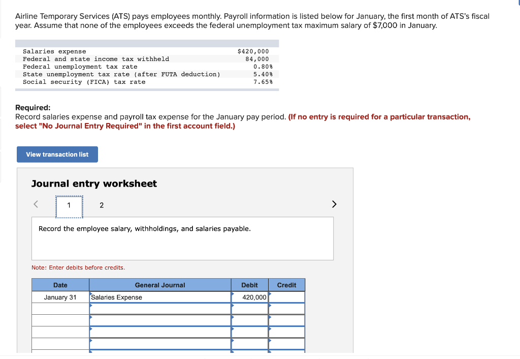 Solved Airline Temporary Services (ATS) pays employees