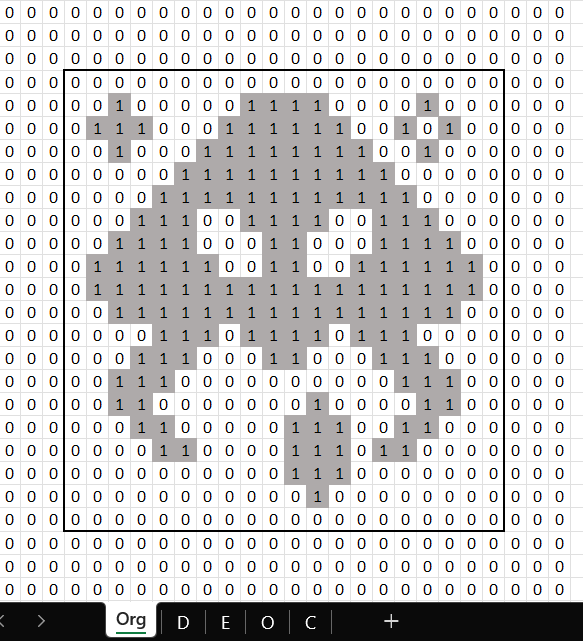 Solved calculate the erosion of the original image (given on | Chegg.com