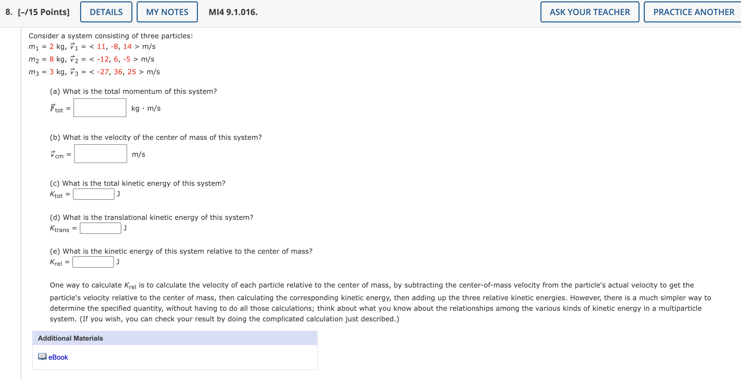 Solved Consider a system consisting of three | Chegg.com