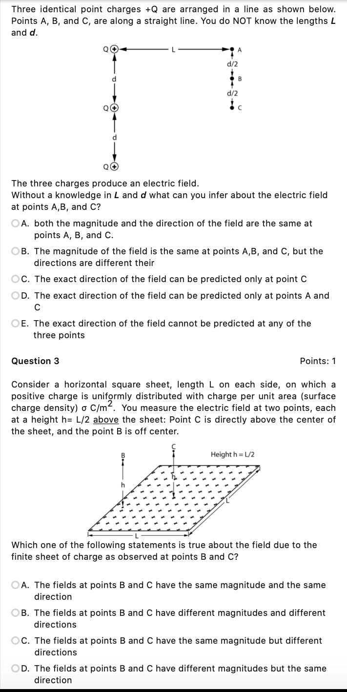 Solved Three identical point charges +Q are arranged in a | Chegg.com