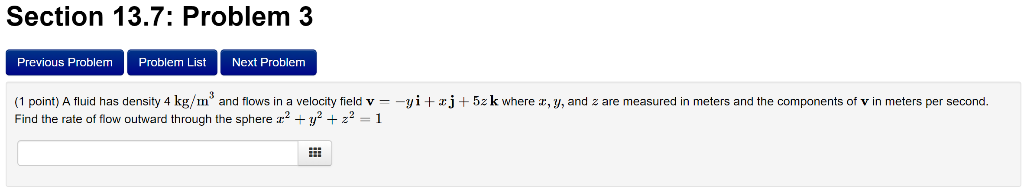 Solved Section 13.7: Problem 3 Previous Problem Problem List | Chegg.com