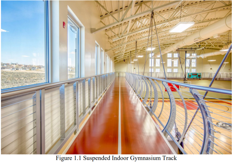 Figure 1.1 Suspended Indoor Gymnasium Track