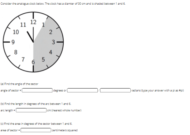 Solved Consider the analogue clock below. The clock has a | Chegg.com