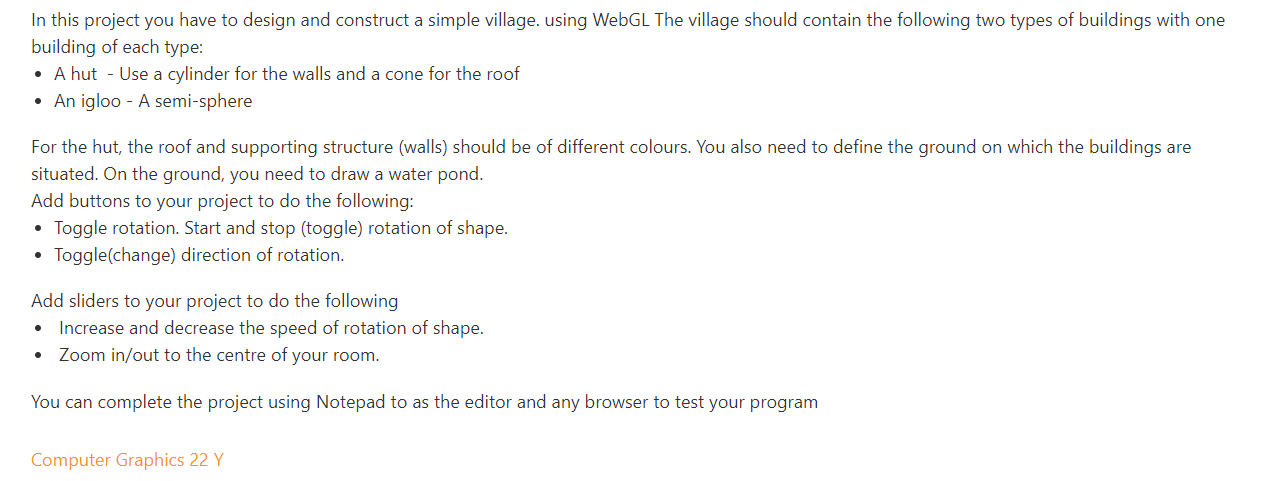 Solved In This Project You Have To Design And Construct A | Chegg.com