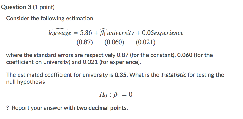 Solved Question 1 (1 point) Consider the following | Chegg.com