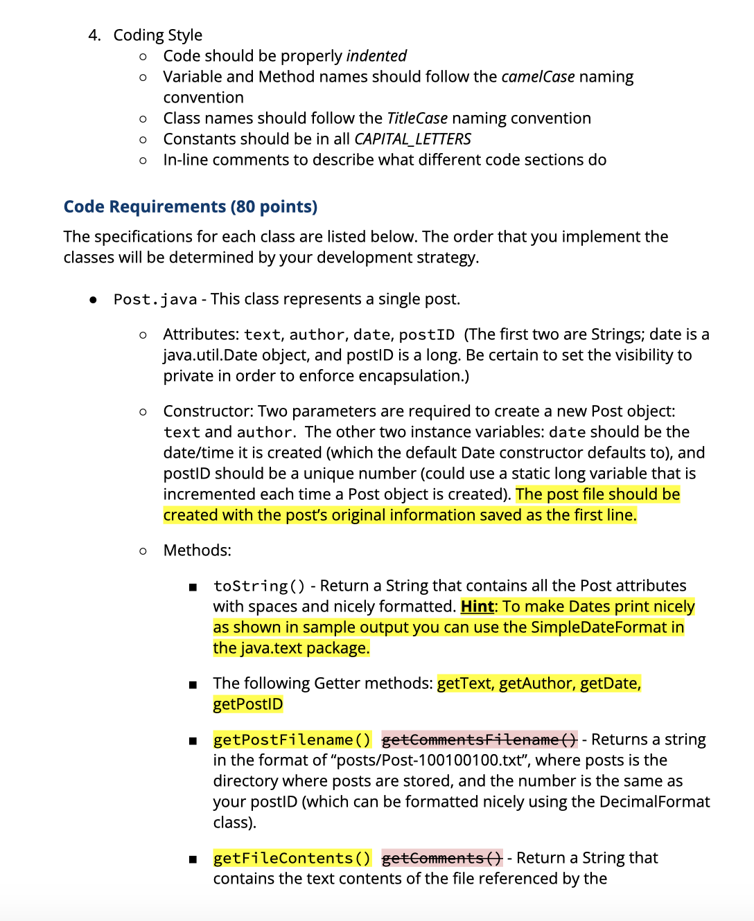 Project 3: TextBook CS121 Computer Science | Overview | Chegg.com