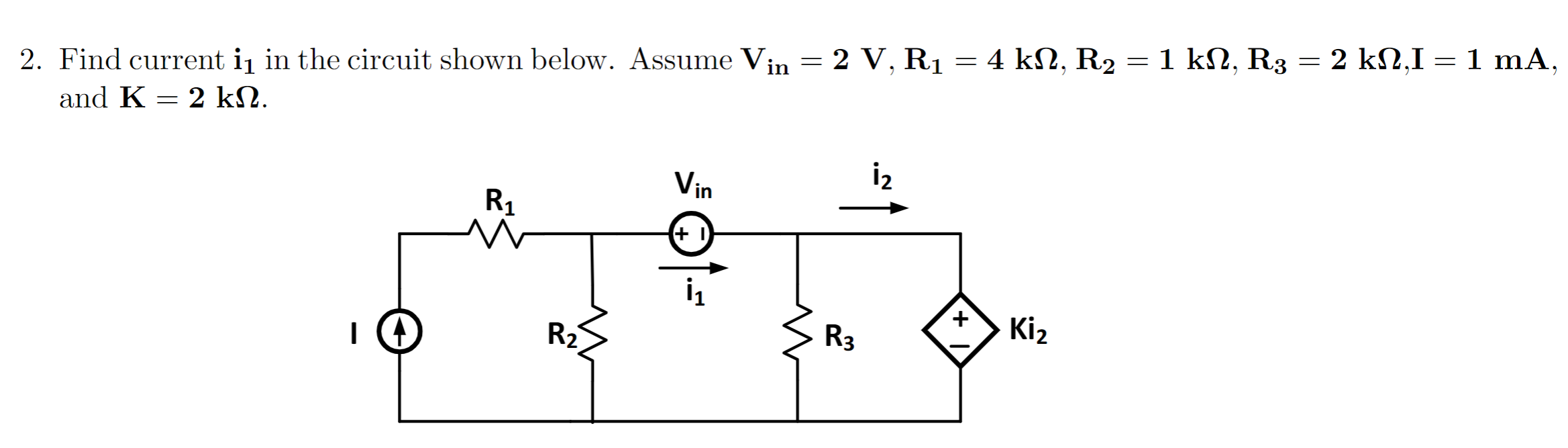 Solved Find Current I1 In The Circuit Shown Below. Assume | Chegg.com