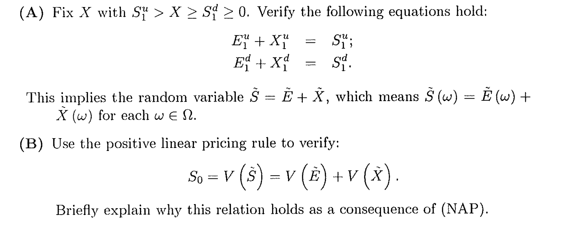 A Fix X With Sy X S Verify The Followin Chegg Com