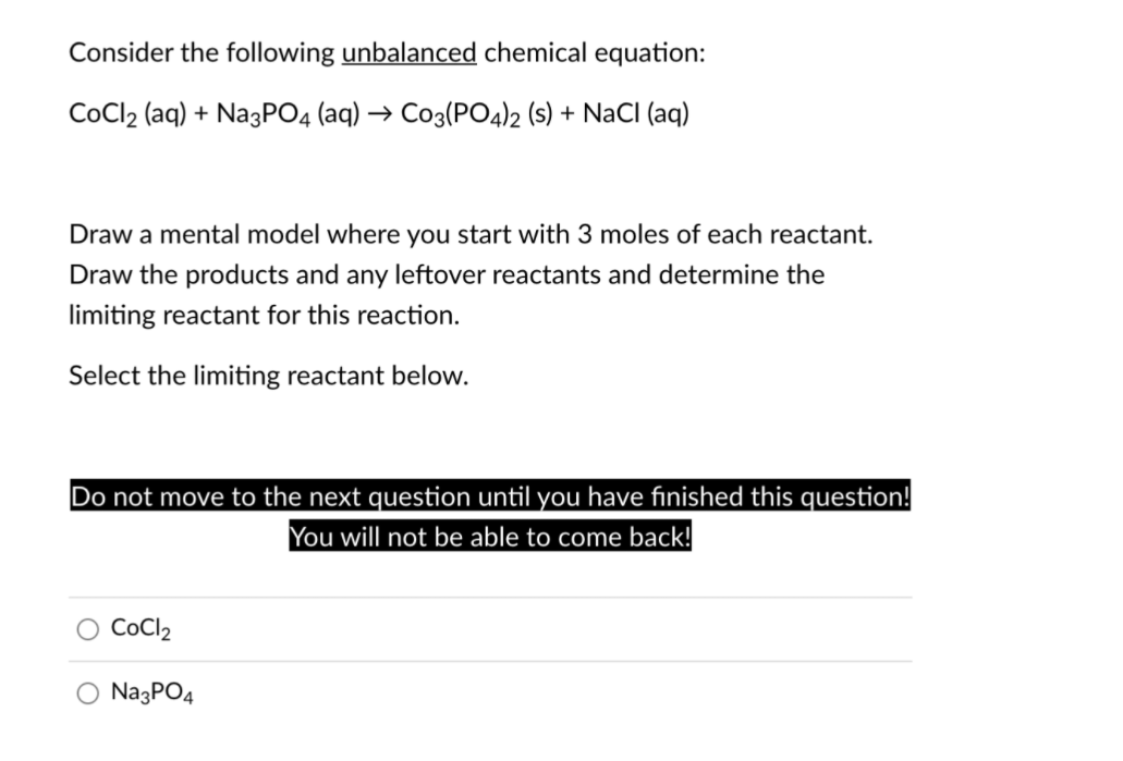 Solved Consider The Following Unbalanced Chemical Equation: | Chegg.com