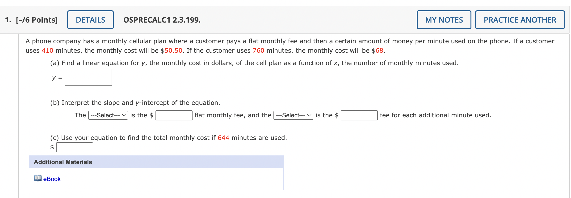 Solved A phone company has a monthly cellular plan where a | Chegg.com