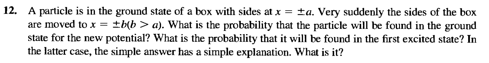 Solved 2. A particle is in the ground state of a box with | Chegg.com