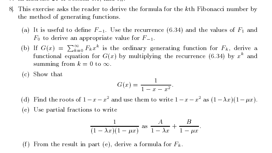 Solved 8]. This exercise asks the reader to derive the | Chegg.com